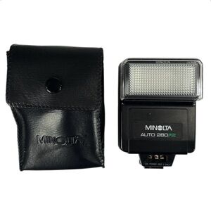 Vintage Minolta Auto 280 PX ElectroFlash Tested Original Pouch Included